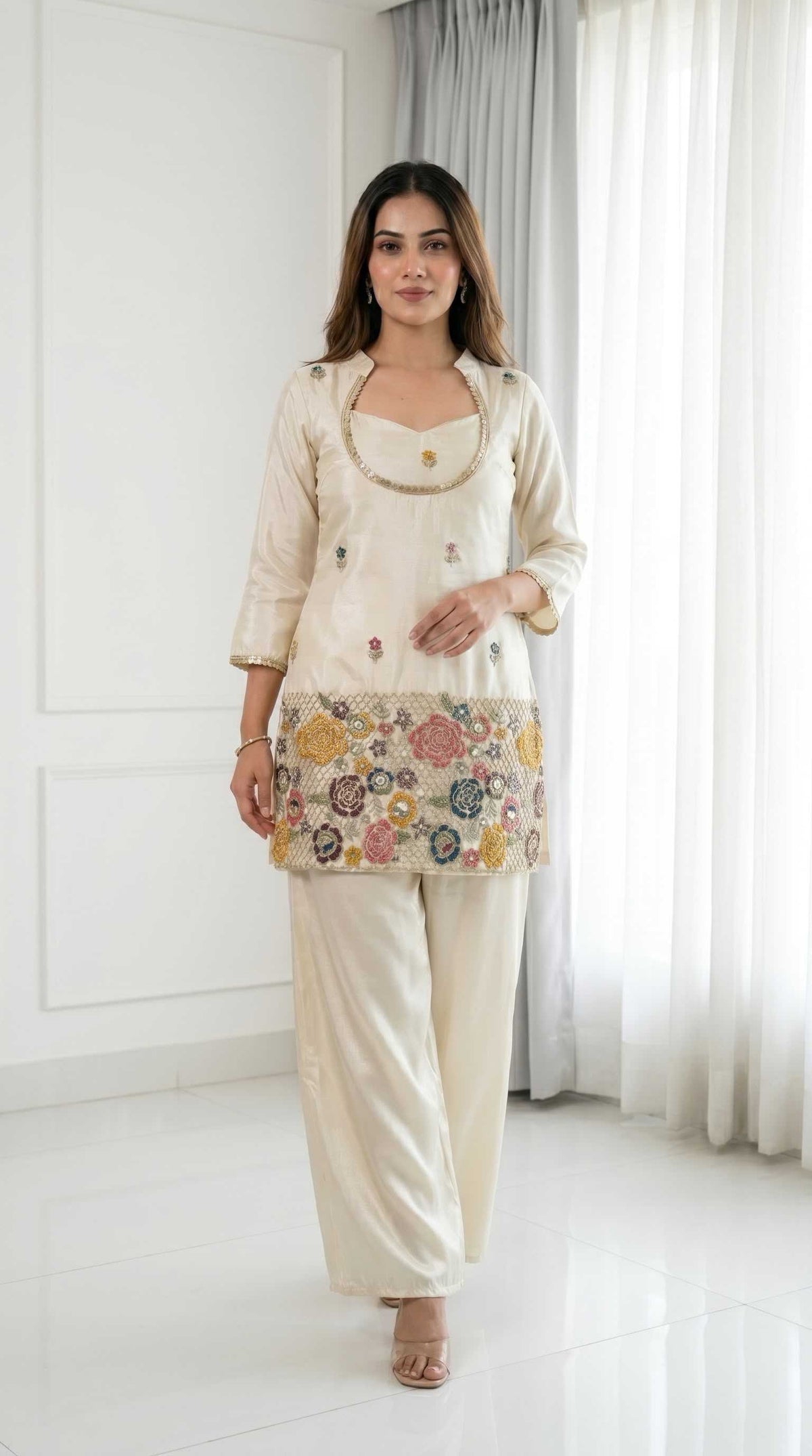 Chinon Embroidery Suit