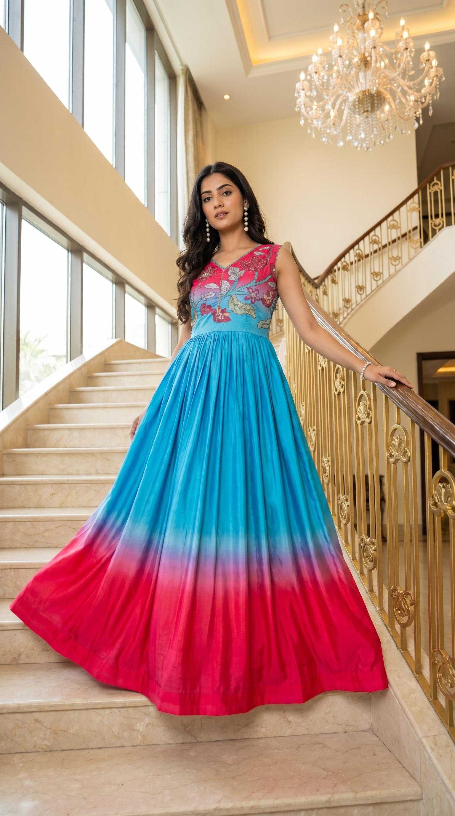 Muslin Printed Gown