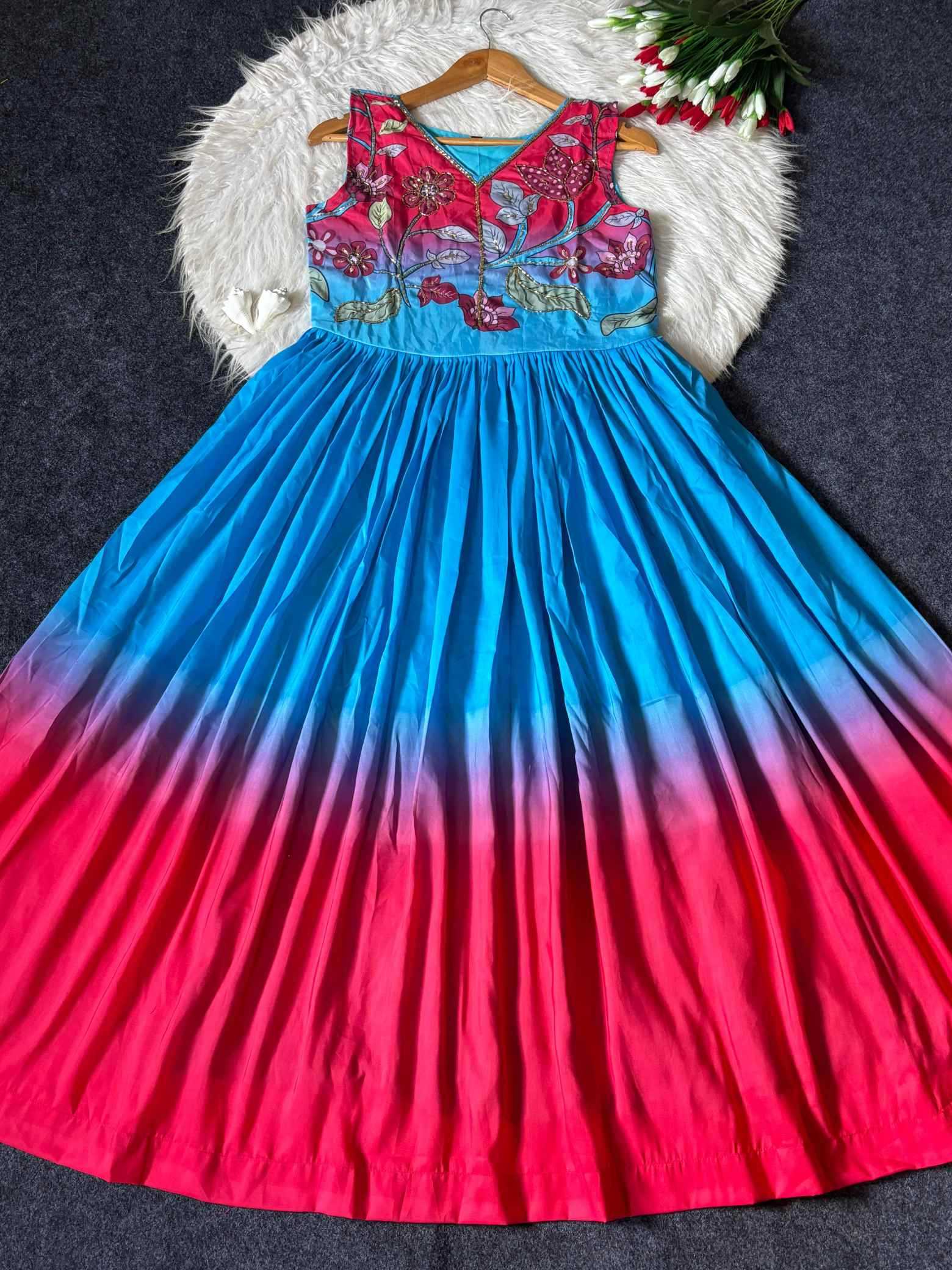 Muslin Printed Gown