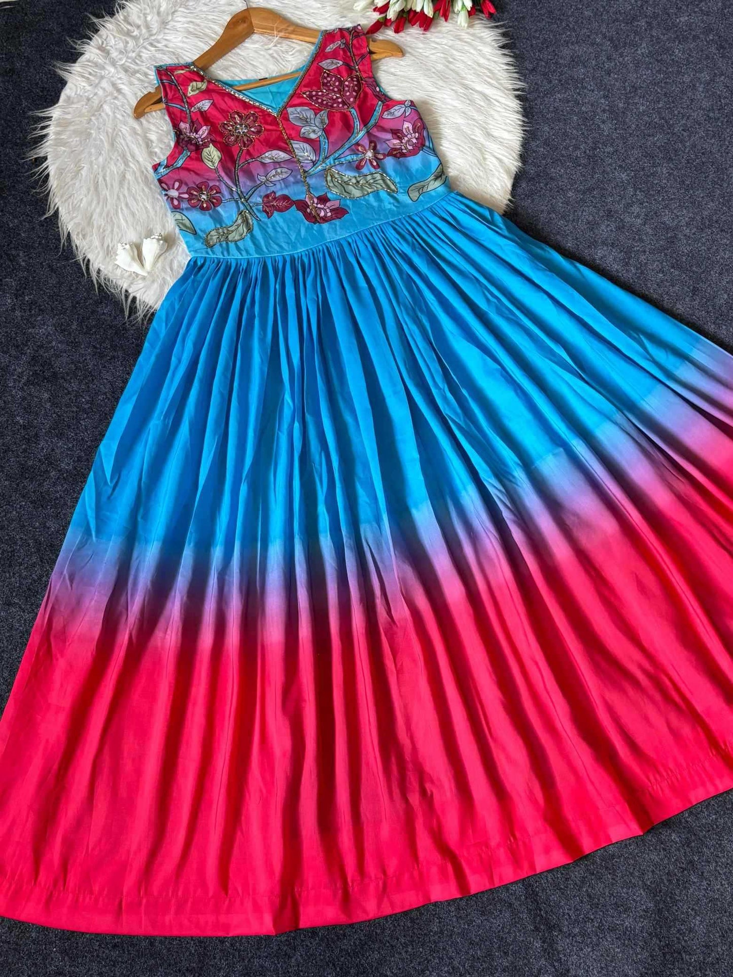 Muslin Printed Gown