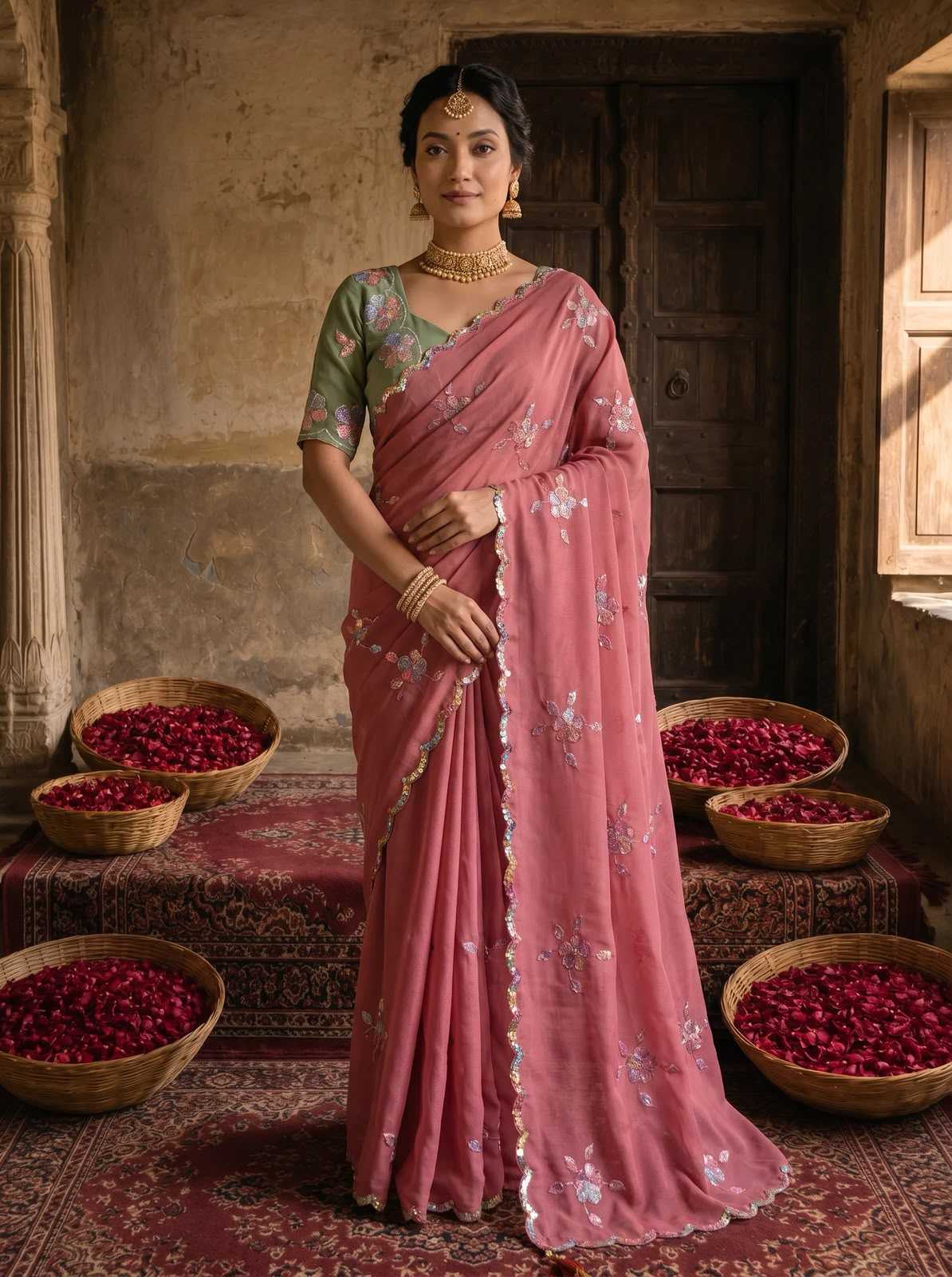 Georgette Designer Saree