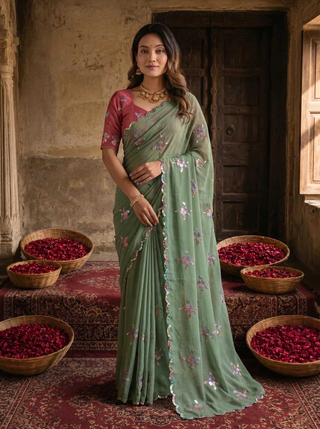 Georgette Designer Saree