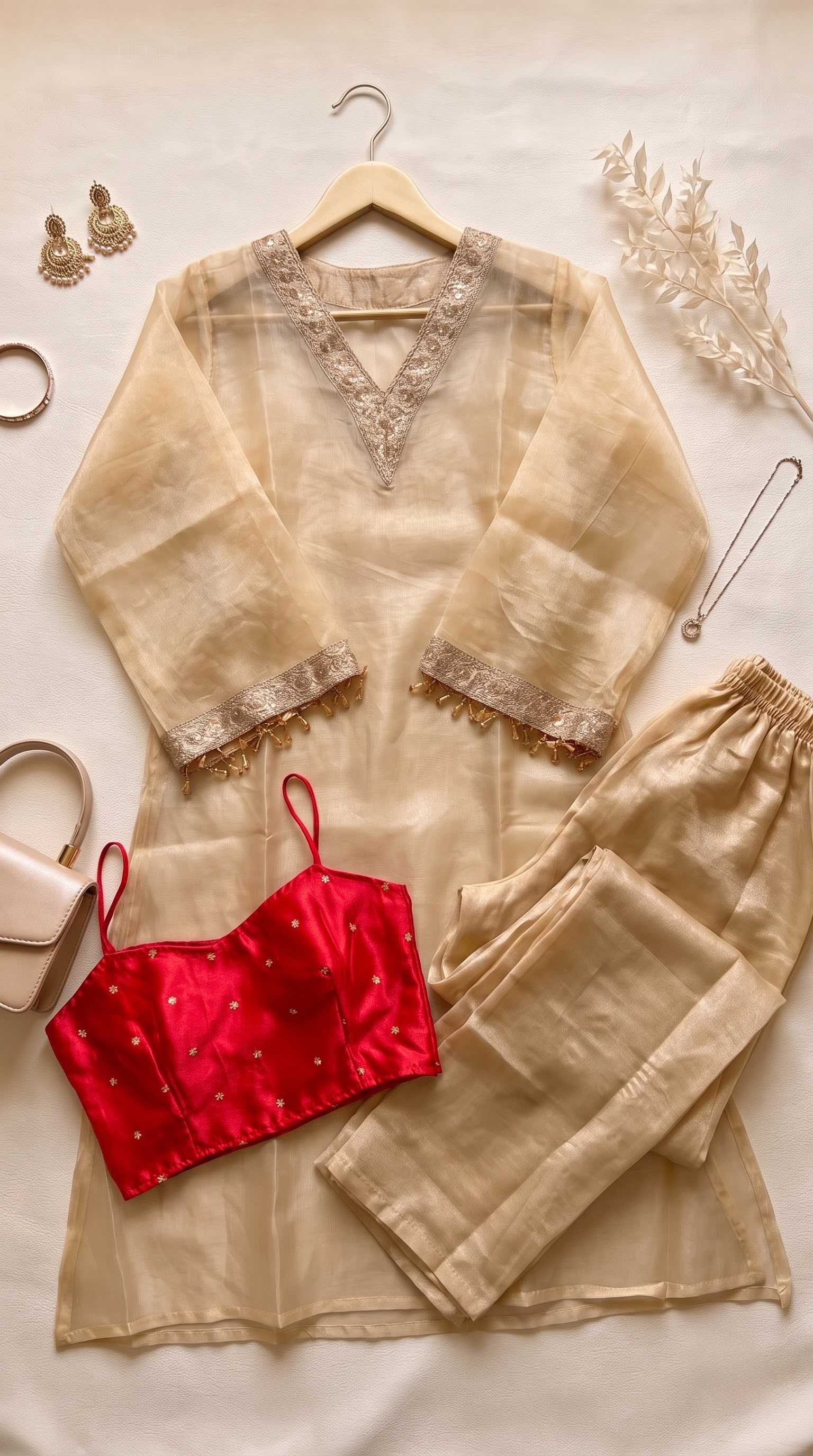 Tissue Party Wear Kurti