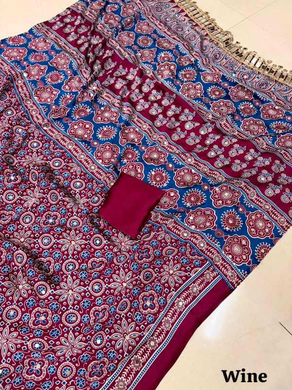 Arj Japan Sartin Ajrakh Saree