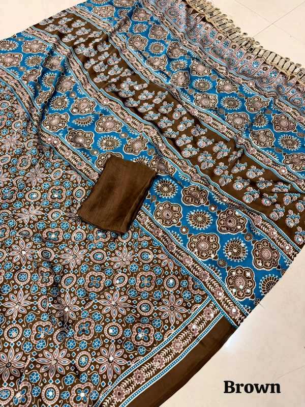 Arj Japan Sartin Ajrakh Saree