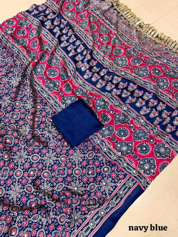 Arj Japan Sartin Ajrakh Saree