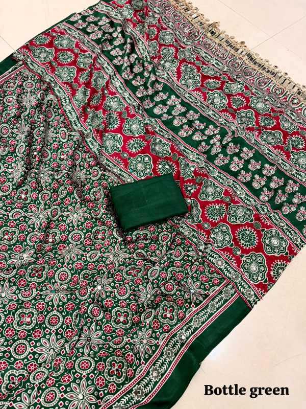 Arj Japan Sartin Ajrakh Saree