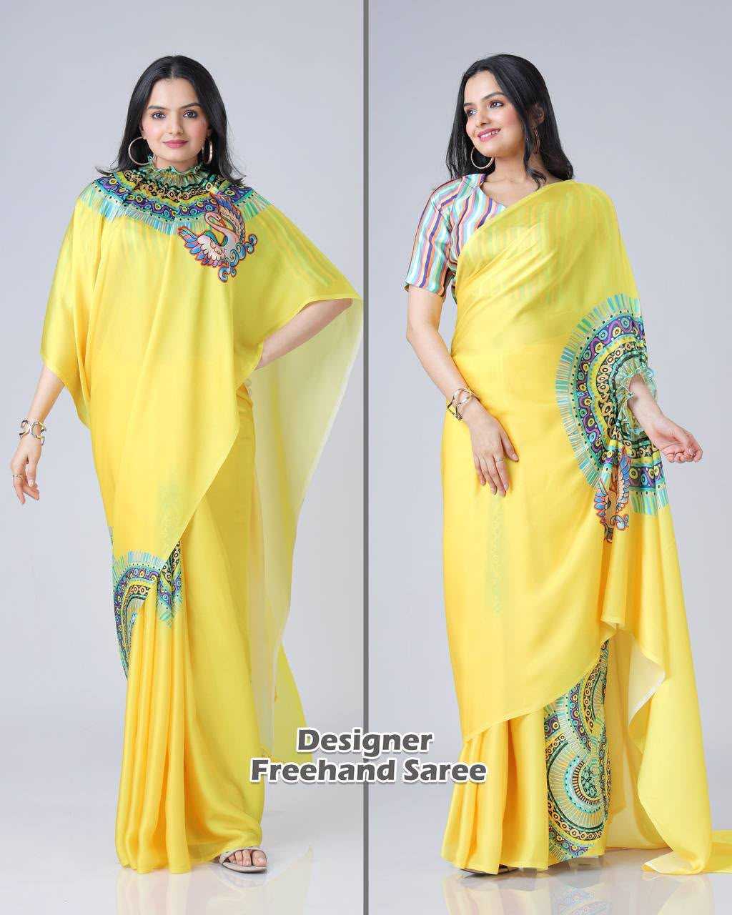 Ffer Satin Designer Saree