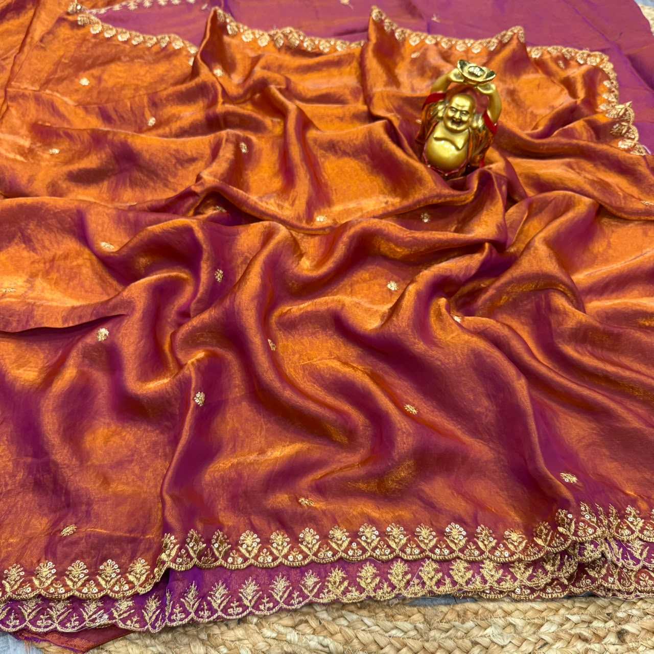 Satin Designer Saree