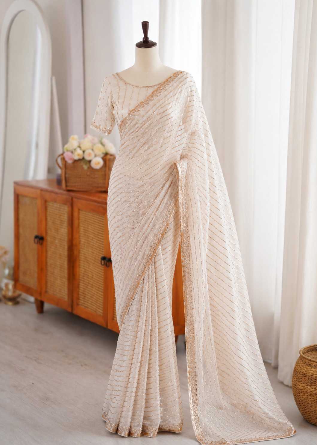 Space Silk Party Wear Saree