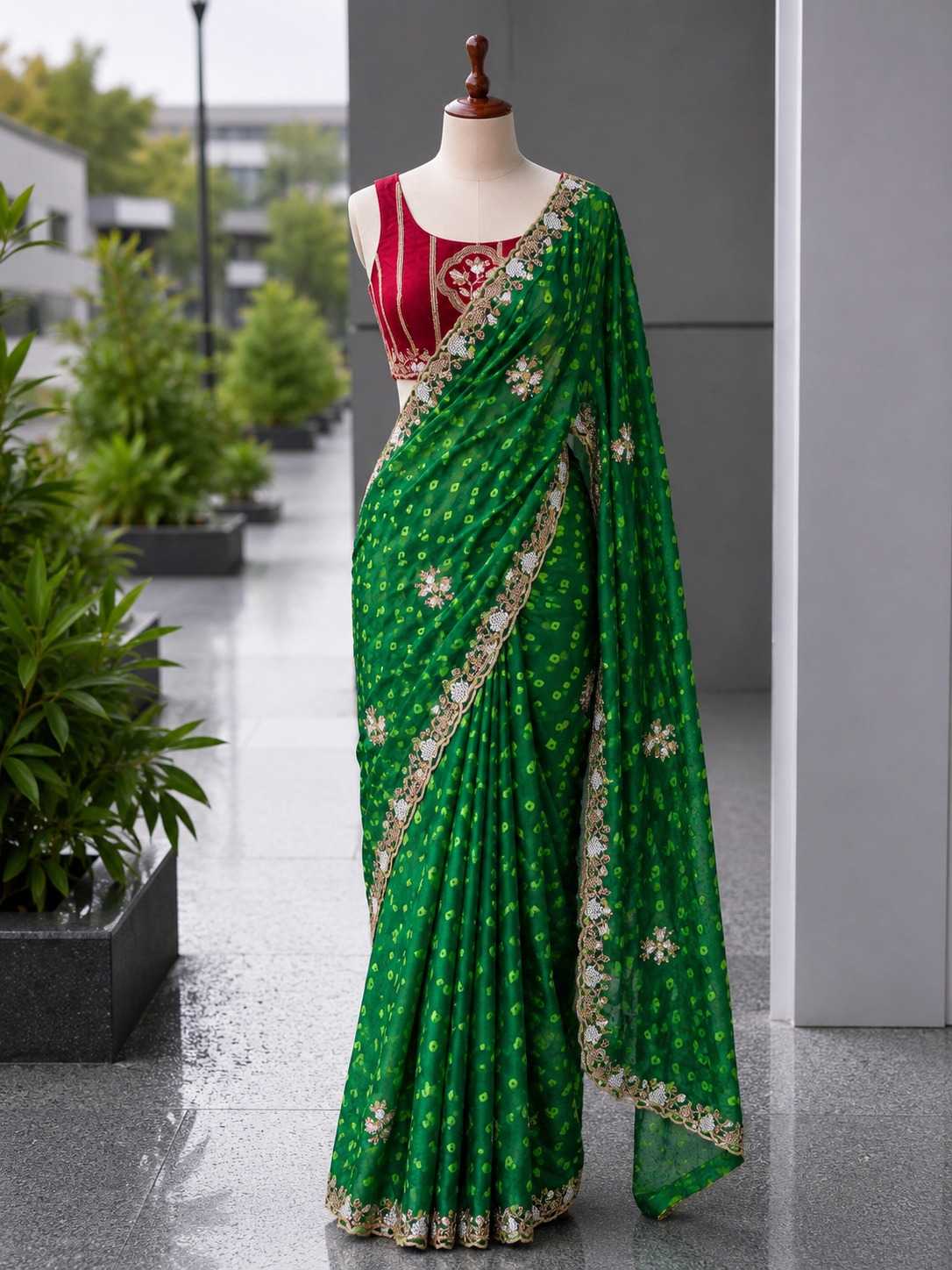 Satin Designer Saree