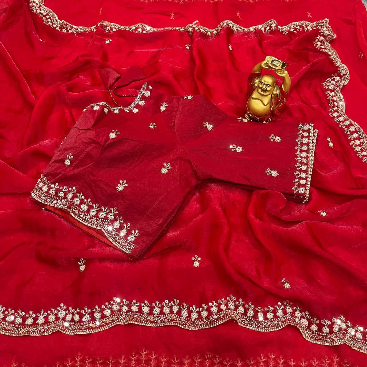 Space Silk Party Wear Saree