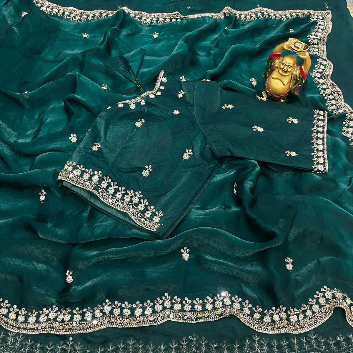 Space Silk Party Wear Saree