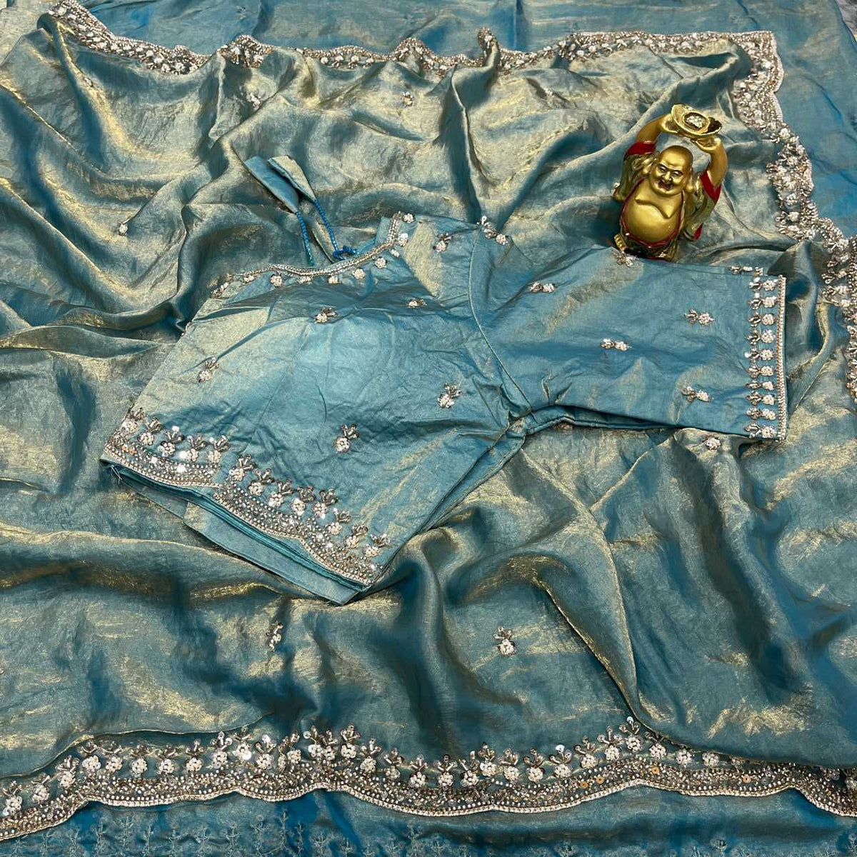 Space Silk Party Wear Saree