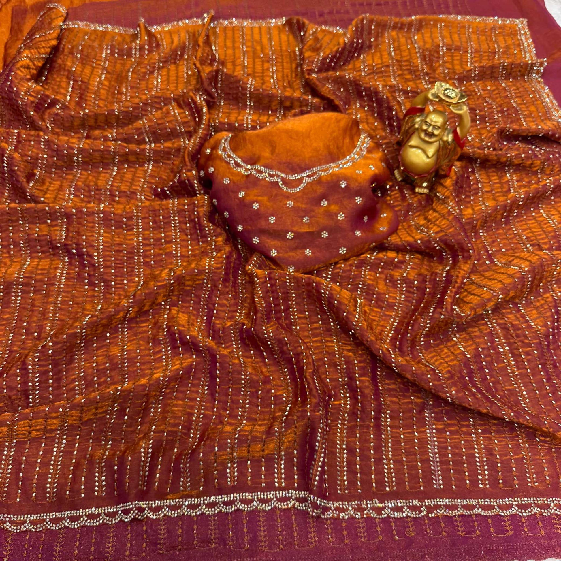 Satin Designer Saree