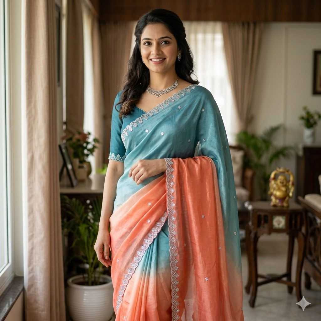 Space Silk Party Wear Saree