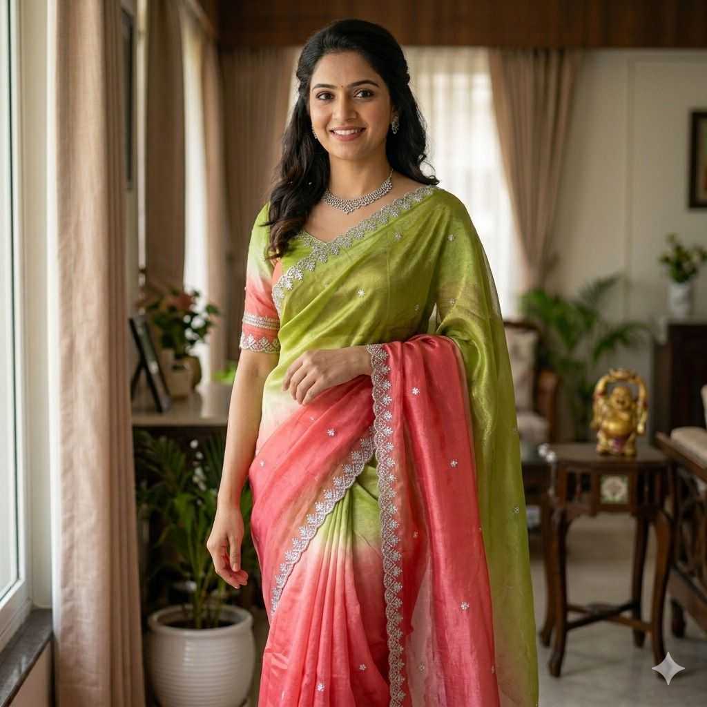 Space Silk Party Wear Saree