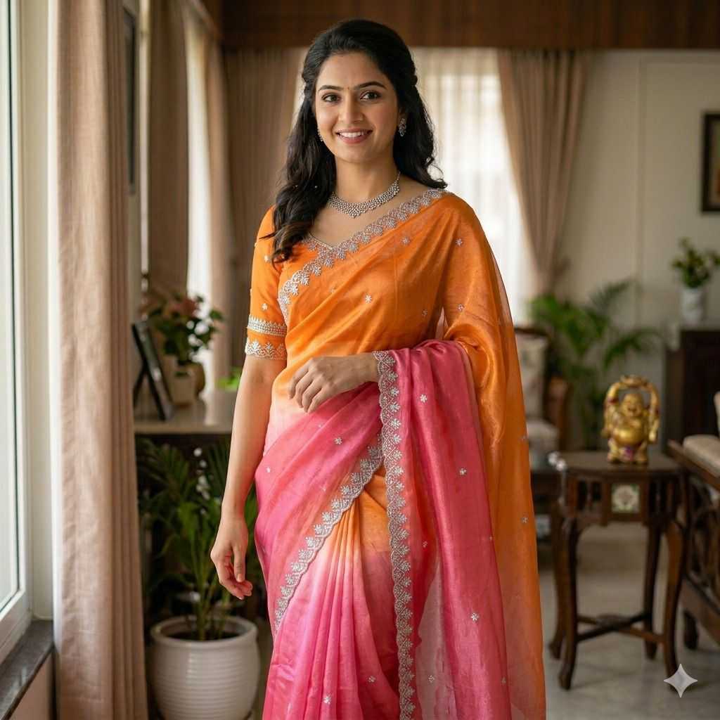 Space Silk Party Wear Saree