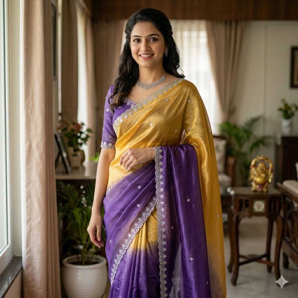 Space Silk Party Wear Saree