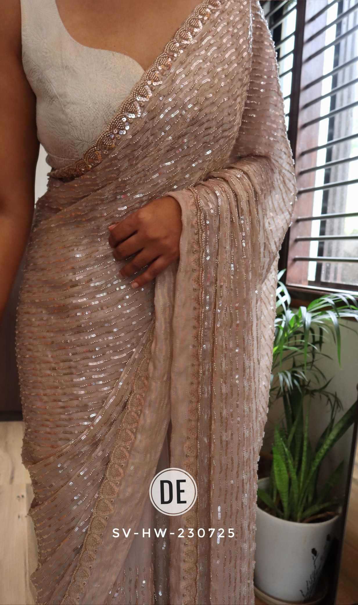 Space Silk Party Wear Saree