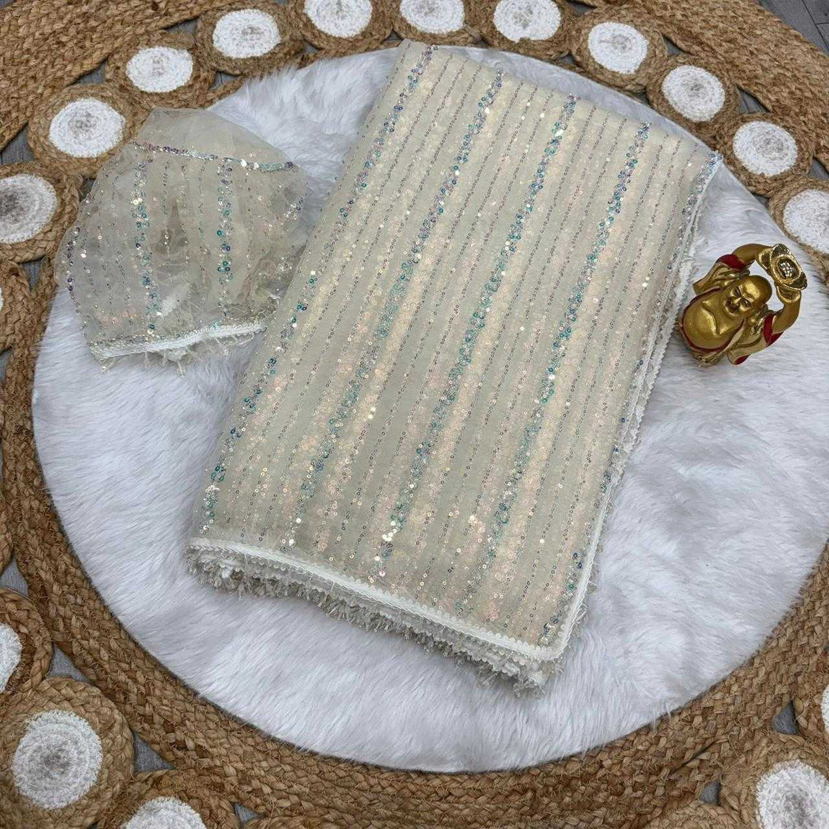 Soft Net Designer Saree