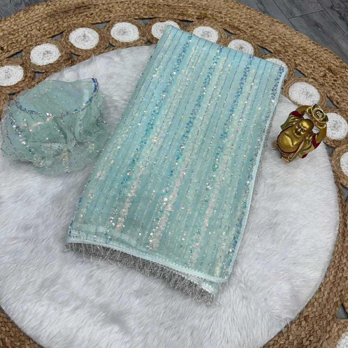 Soft Net Designer Saree