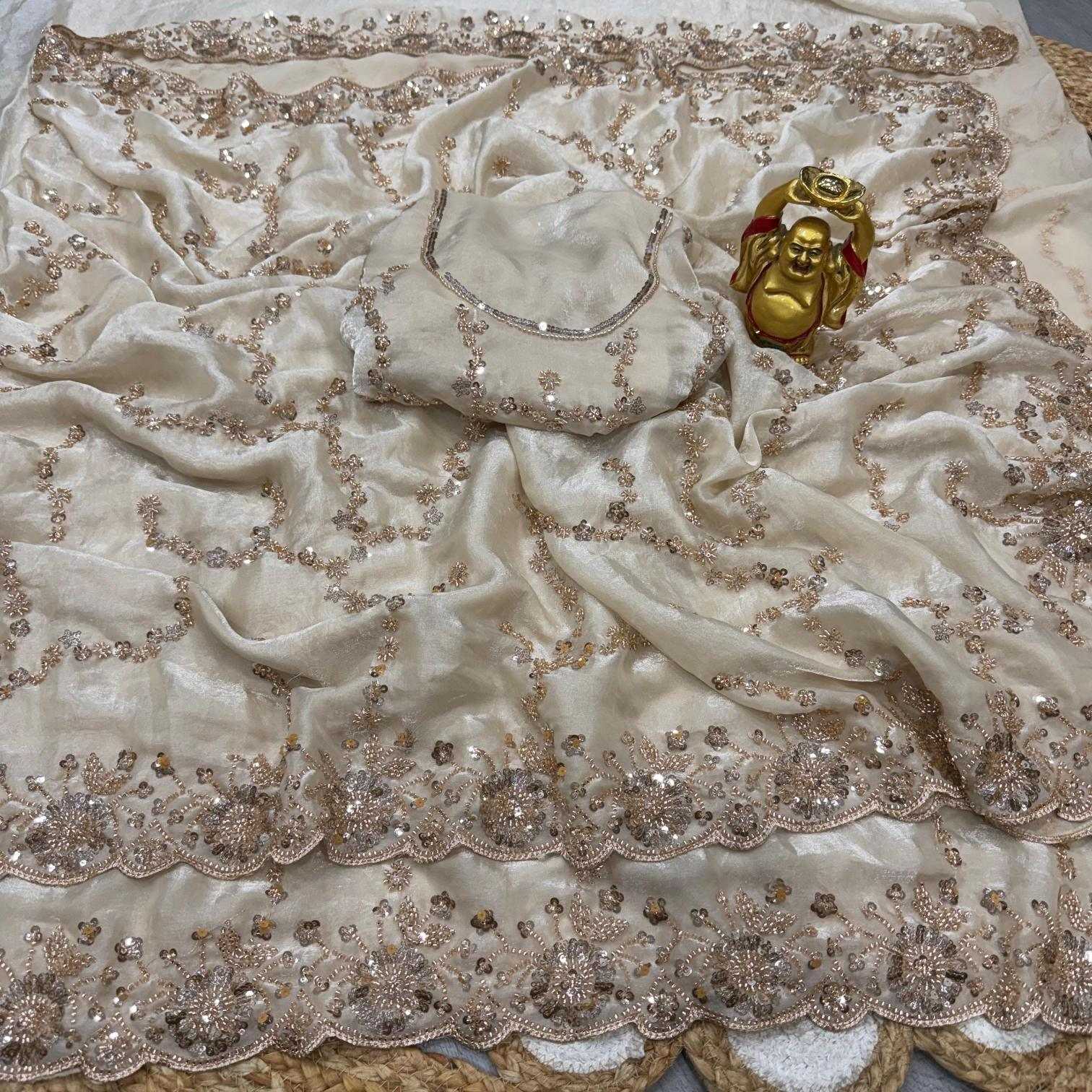 Space Silk Party Wear Saree