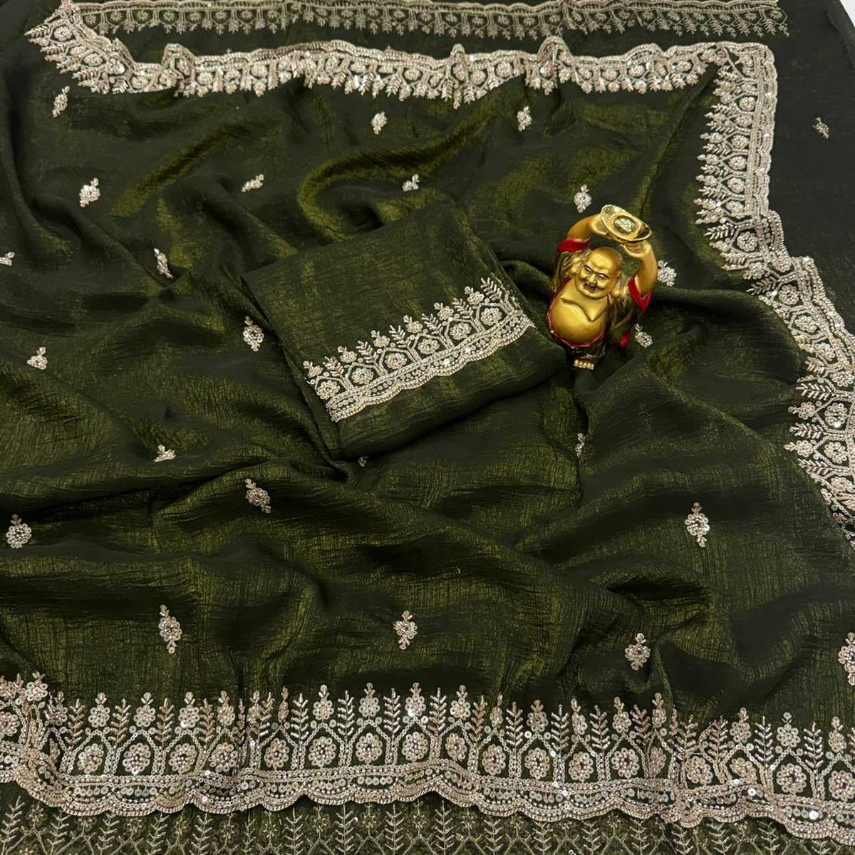 Grand Crunchi Party Wear Saree