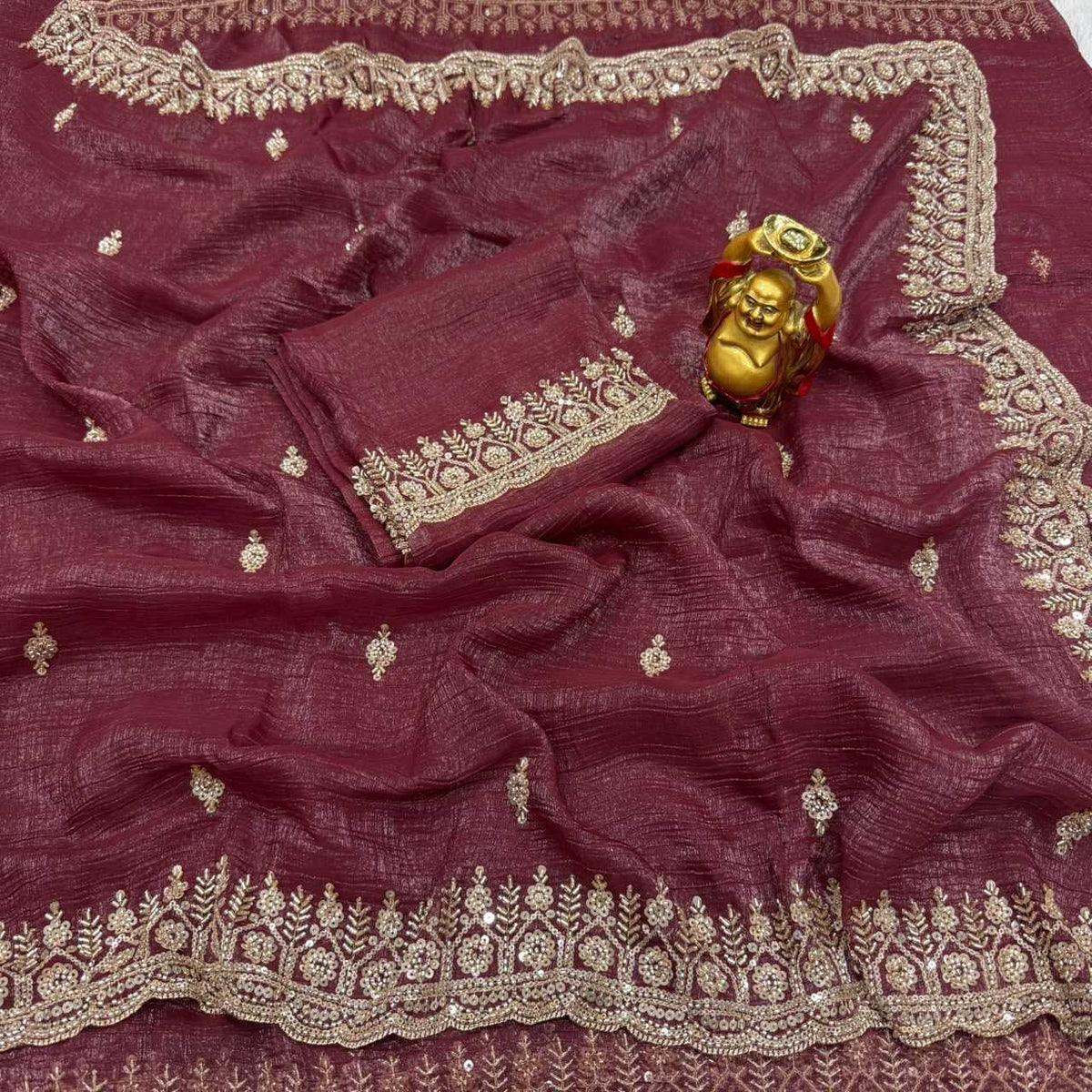 Grand Crunchi Party Wear Saree