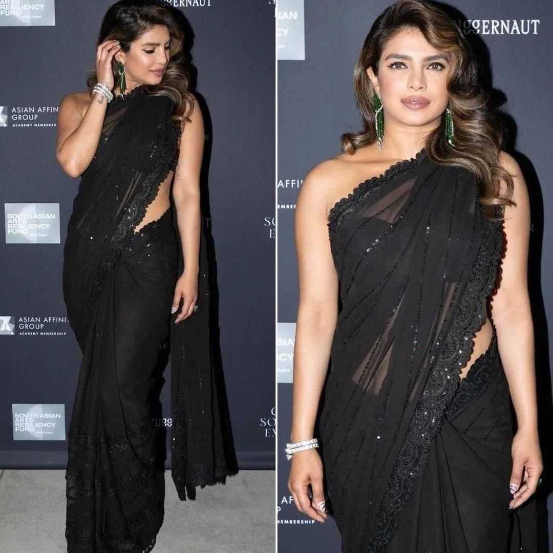 Georgette Embroidered Saree