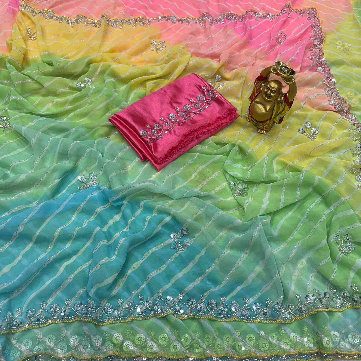 RIC Georgette Printed Saree
