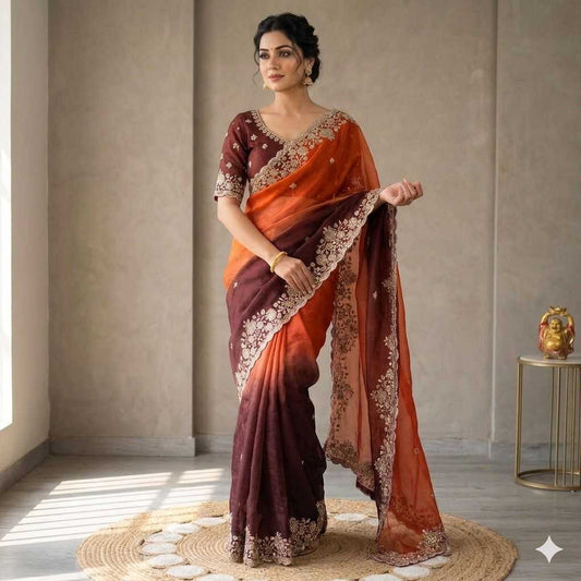Space Silk Traditional Saree