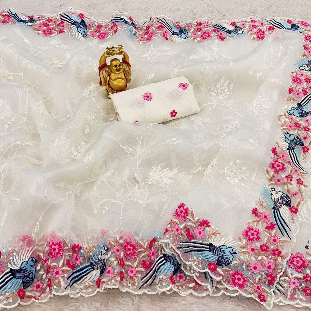 Organza Silk Traditional Saree
