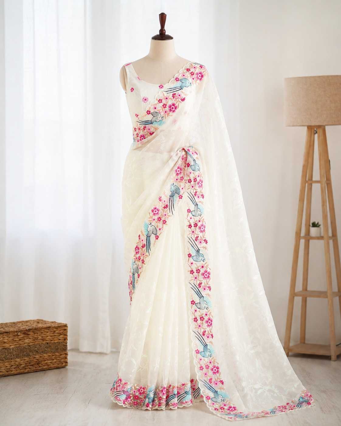 Organza Silk Traditional Saree