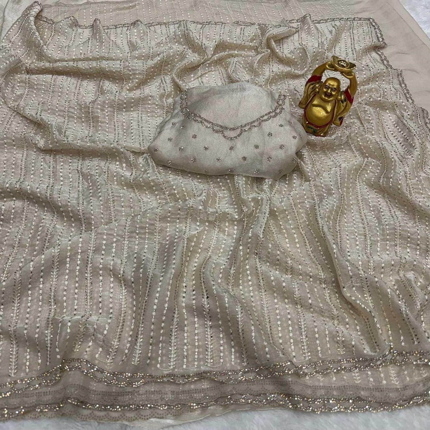 Satin Designer Saree