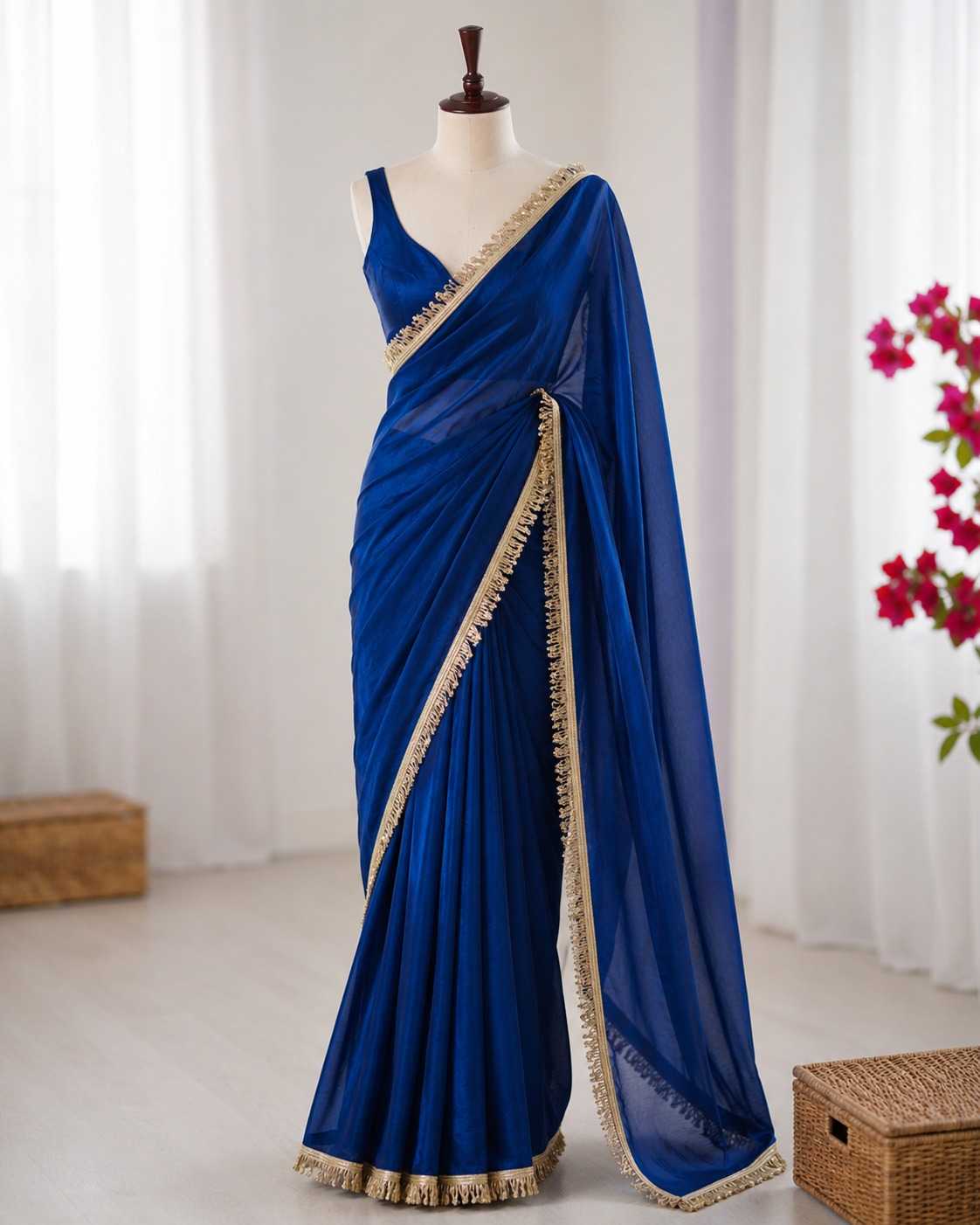 Satin Designer Saree