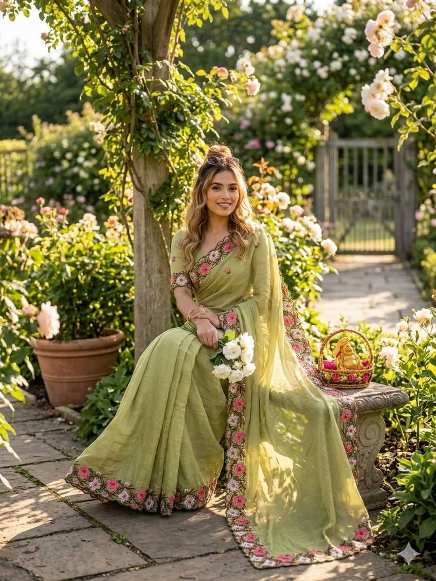 Crunchi Designer Saree
