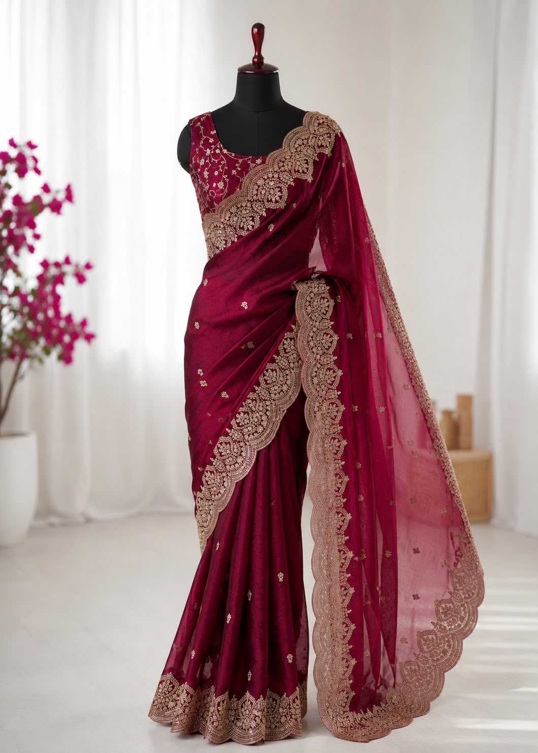Chiffon Designer Saree