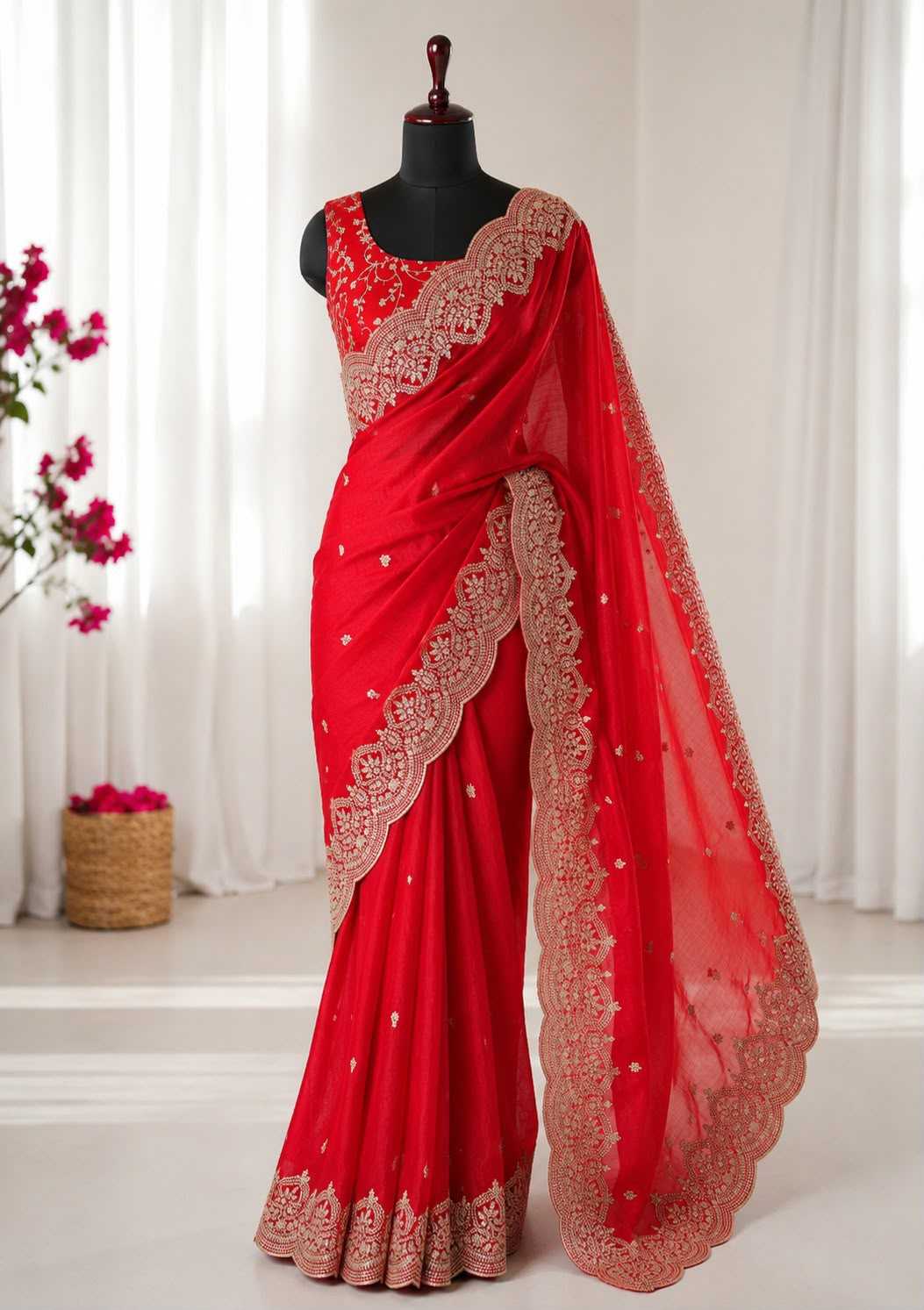 Chiffon Designer Saree