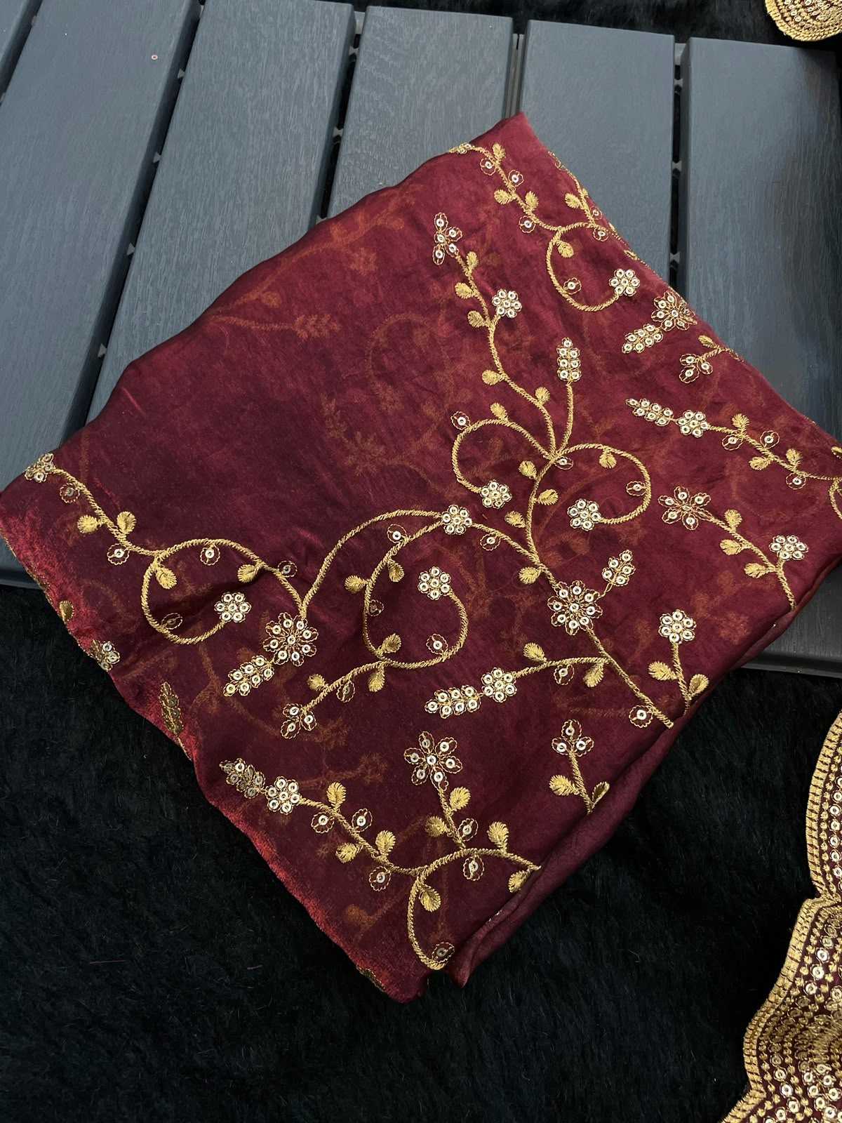 Satin Sequence Saree