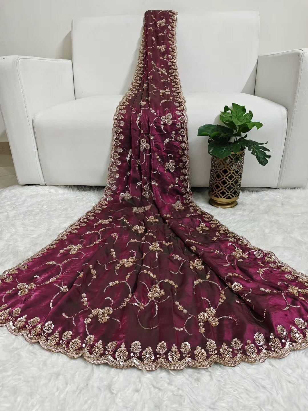 Space Silk Party Wear Saree