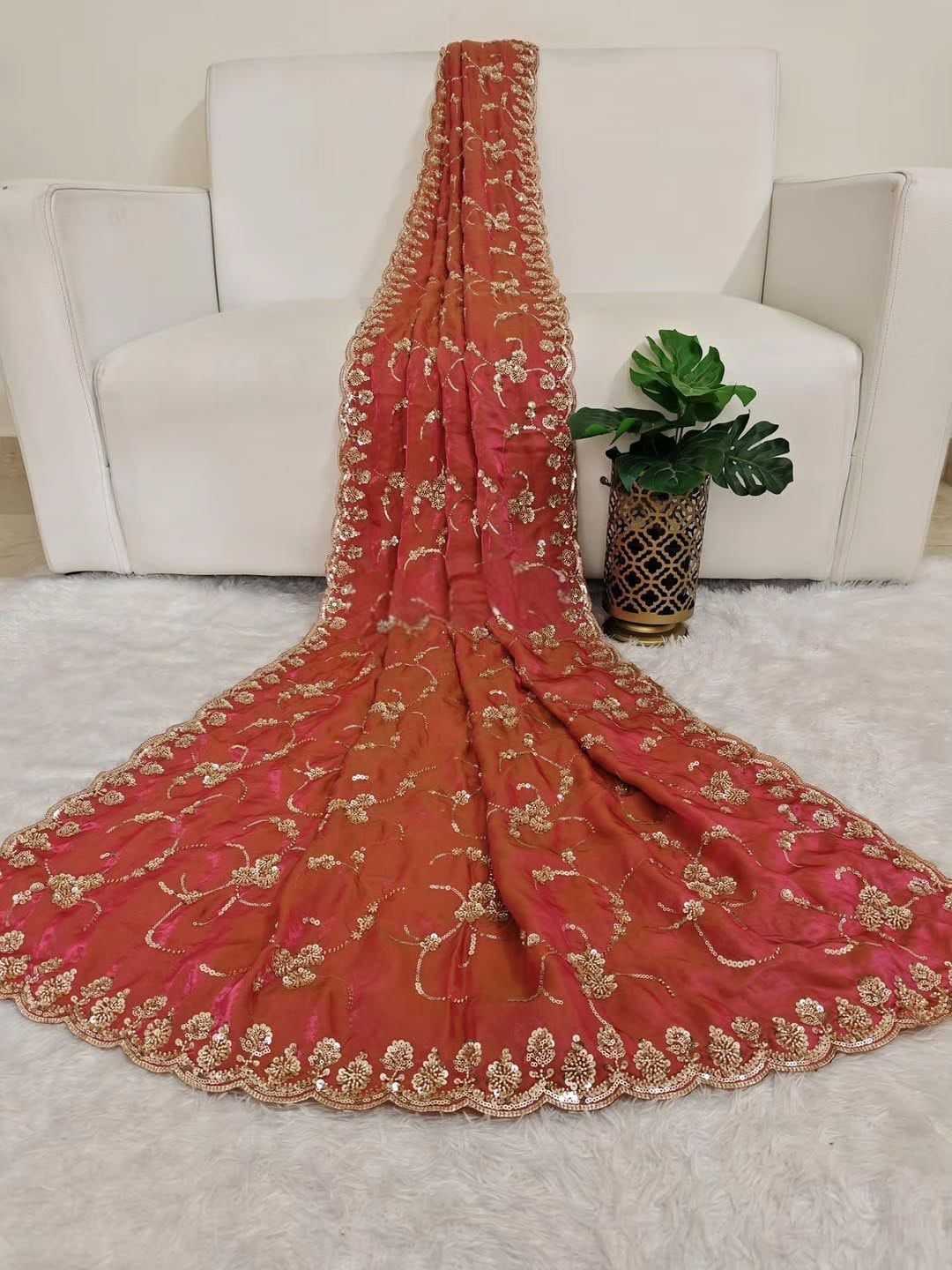 Space Silk Party Wear Saree