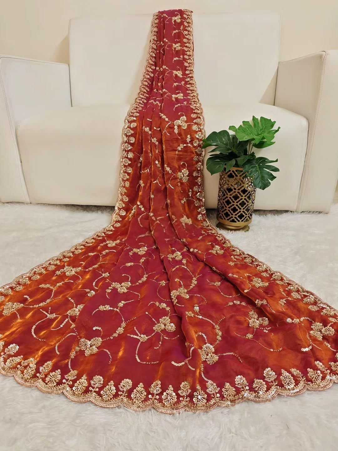 Space Silk Party Wear Saree
