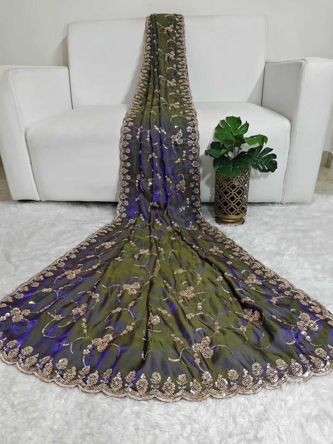 Space Silk Party Wear Saree