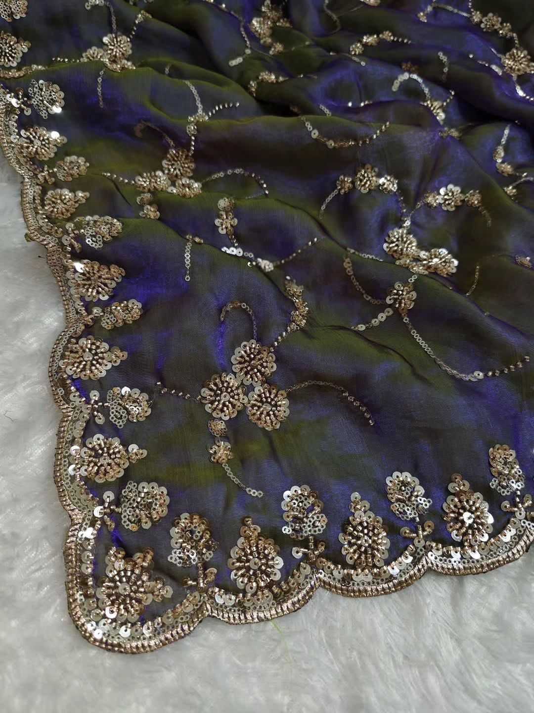 Space Silk Party Wear Saree