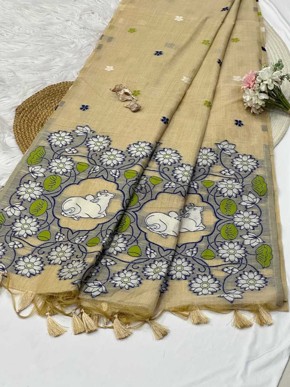 Anvi Soft Cotton Printed Saree