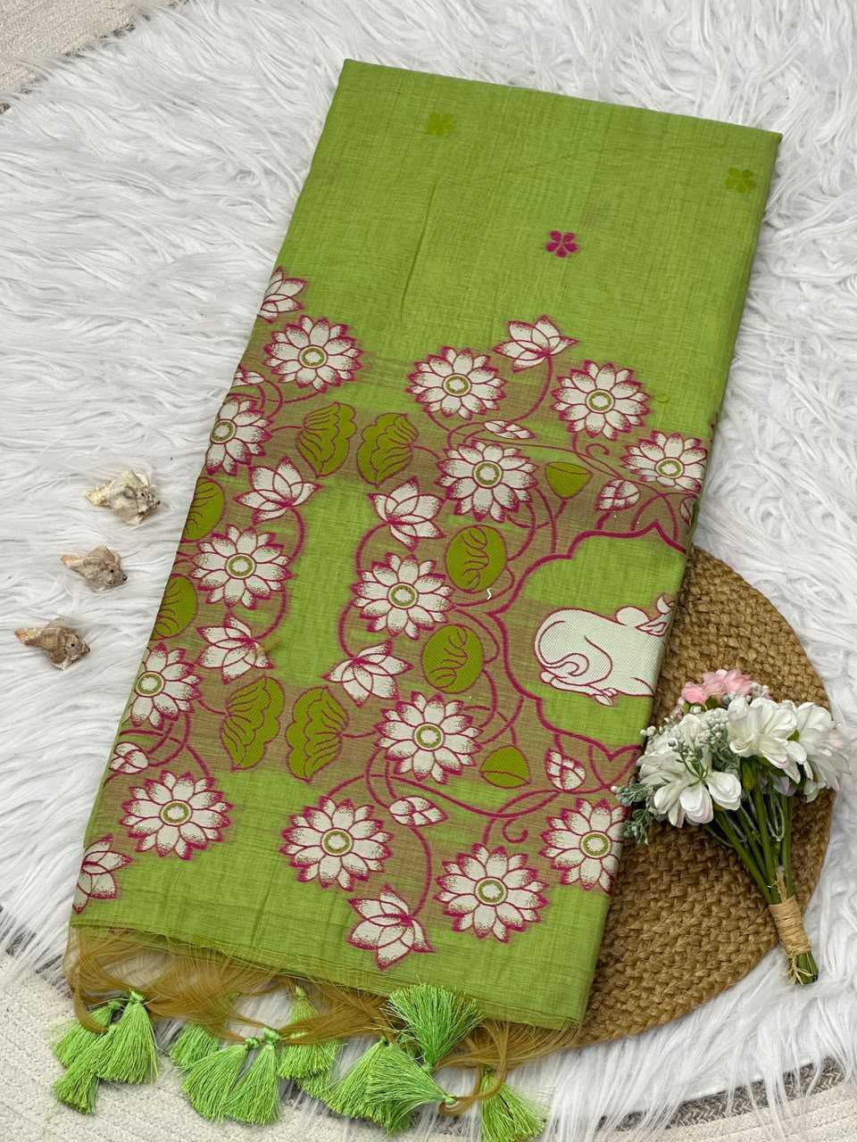 Anvi Soft Cotton Printed Saree
