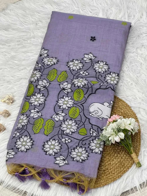 Anvi Soft Cotton Printed Saree