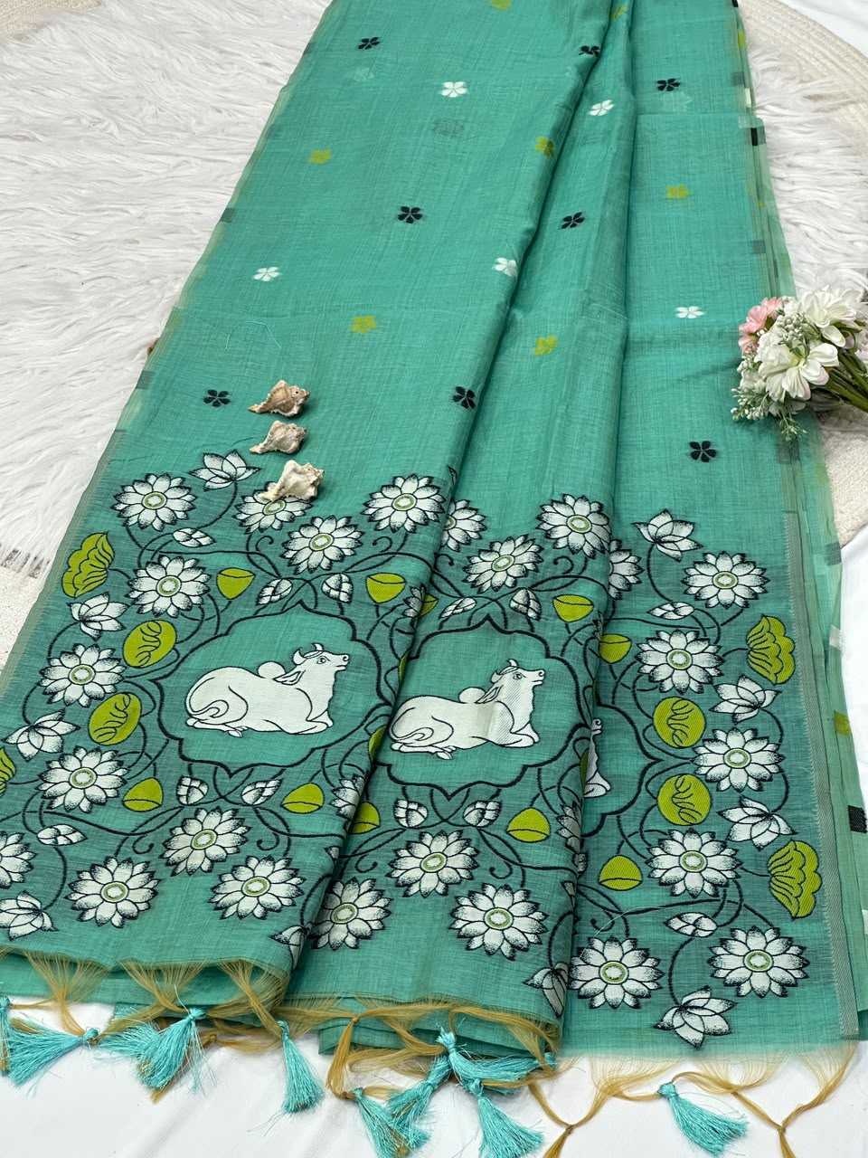 Anvi Soft Cotton Printed Saree