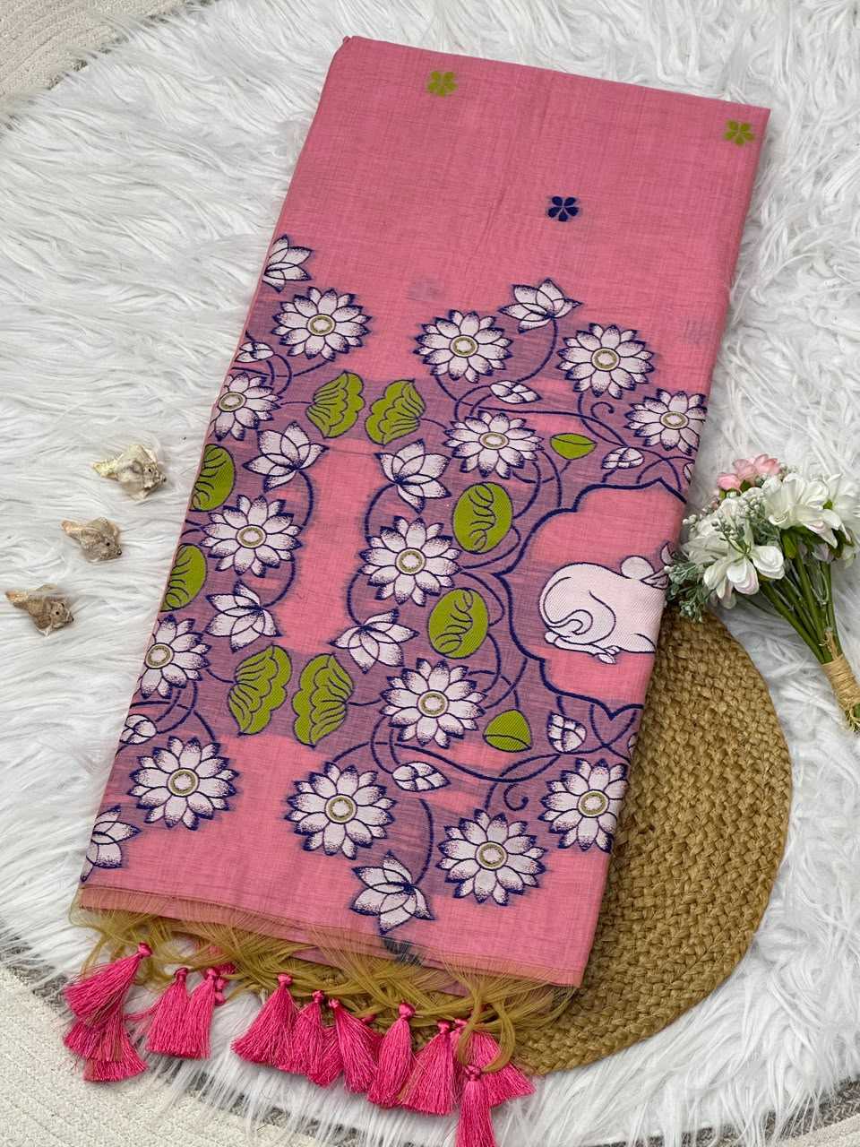 Anvi Soft Cotton Printed Saree